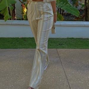 Danielle Bernstein WEWOREWHAT Striped Trousers